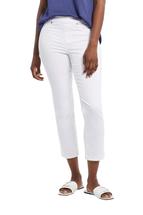 Tribal Women's Audrey Pull-On Straight Crop Jean WHITE