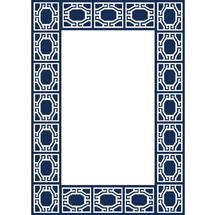 WH Hostess Garden Gate Notepad 5x7 NAVYBLUE