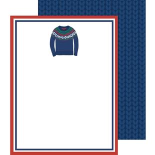 WH Hostess Ski Sweater Flat Notecards SKISWEATER