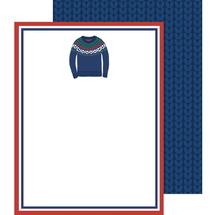 WH Hostess Ski Sweater Flat Notecards 