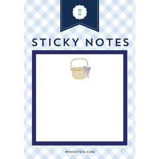 WH Hostess Nantucket Basket Sticky Notes NANTUCKETBASKET