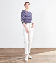 Hatley Women's 3/4 Sleeve Breton - Shoreline Stripes SHORELINESTRIPES
