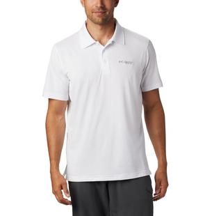 Columbia Men's PFG Skiff Cast Polo WHITE