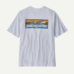 Patagonia Men's Boardshort Logo Pocket Responsibili-Tee WHI