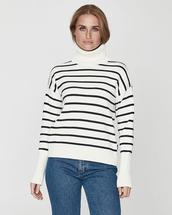 Holebrook Women's Dagny Rollneck OFFWHITE/NAVY