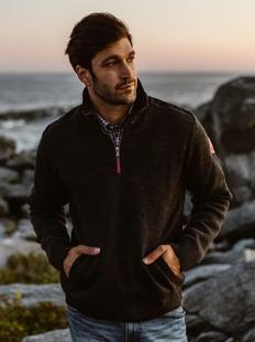 Holebrook Men's Gregor 1/4 Zip Windproof Cotton Alternate View