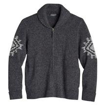 Pendleton Men's Chief Joseph Shetland Zip Cardigan CHARCOAL