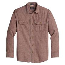 Pendleton Men's Burnside Double-Brushed Flannel Shirt BURGUNDYHTHR