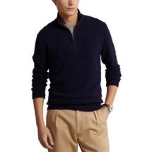 Polo Ralph Lauren Original Label Lux Merino Half Zip Sweater - Non Logo HUNTERNAVY
