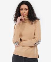 Barbour Women's Pendle Roll-Neck Sweater CARAMEL/ROSEWOOD