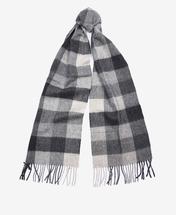 Barbour Large Tattersall Scarf CHARCOALGREY