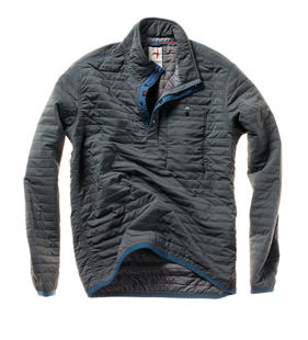 Relwen Men's Windzip Popover DKGREY