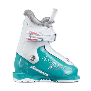 Nordica Speedmachine J1 Girls Ski Boots 2025 LIGHTBLUE/WHT/PNK