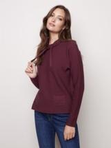 Charlie B Women's Solid Ottoman Cotton Sweater FIG