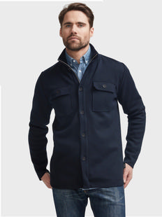 Holebrook Men's Edwin Shirt Jacket Windproof NAVY