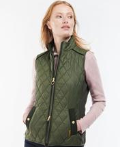Barbour Women's Poppy Gilet OLIVE/RENAISSANCEFLO