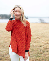Mer-Sea Women's Lisbon Traveler Sweater PAPRIKA