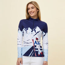 Krimson Klover Women's Apres Anyone Base Layer Top INDIGO
