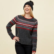 Krimson Klover Women's Maria Merino Pullover BLACK