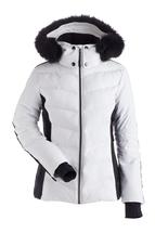 Nils Women's Courchevel Faux Fur Parka WHITE/BLACK