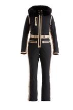 Nils Women's Gabrielle 2.0 Faux Fur Insulated Suit BLACK/GOLD