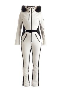 Nils Women's Grindelwald Faux Fur Insulated Suit WHITE/BLACK