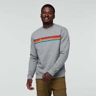 Cotopaxi Men's On The Horizon Organic Crew Sweatshirt HEATHERGREY