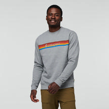 Cotopaxi Men's On The Horizon Organic Crew Sweatshirt HEATHERGREY