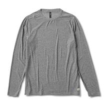 Vuori Men's Long-Sleeve Strato Tech Tee HEATHERGREY