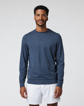 Vuori Men's Ponto Performance Crew AZUREHEATHER