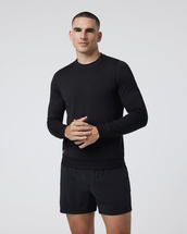 Vuori Men's Ponto Performance Crew BLACKHEATHER