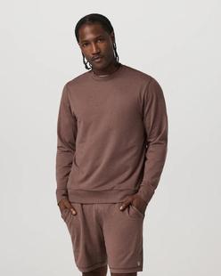Vuori Men's Ponto Performance Crew SABLEHEATHER
