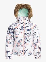 Roxy Girl's 8-16 American Pie Girl Insulated Snow Jacket BRIGHTWHITETROPICALC