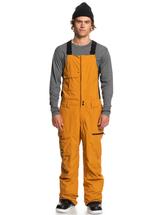 Quiksilver Men's Utility Shell Snow Bib Pants BUCKTHORNBROWN