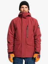 Quiksilver Men's Mission Solid Insulated Snow Jacket RUBYWINE