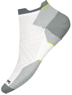 Smartwool Run Zero Cushion Low Ankle Socks WHITE