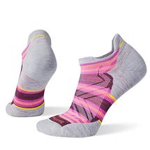 Smartwool Women's Run Targeted Cushion Stripe Low Ankle Socks BORDEAUX