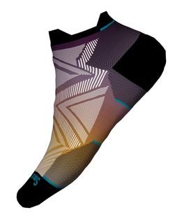 Smartwool Women's Run Zero Cushion Ombre Print Low Ankle Socks PICANTE