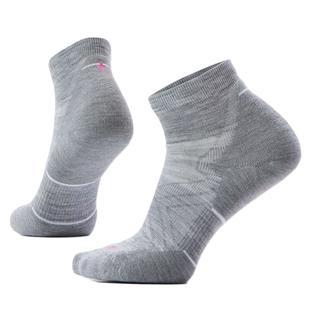 Smartwool Women's Run Targeted Cushion Ankle Socks LIGHTGRAYWHITE