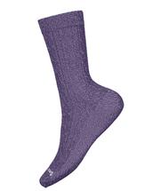 Smartwool Women's Everyday Cable Crew Socks UVIOLETPURPIRISMARL
