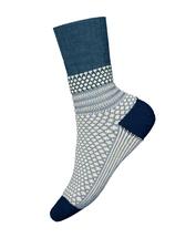 Smartwool Women's Everyday Popcorn Cable Crew Socks TWILIGHTBLUE