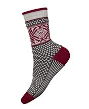 Smartwool Women's Everyday Popcorn Snowflake Pattern Crew Socks ASH