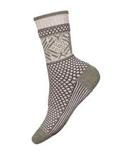 Smartwool Women's Everyday Popcorn Snowflake Pattern Crew Socks MOONBEAM