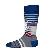 Smartwool Kids' Wintersport Full Cushion Yeti Pattern OTC Socks ALPINEBLUE