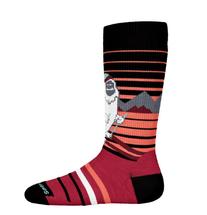 Smartwool Kids' Wintersport Full Cushion Yeti Pattern OTC Socks BLACK