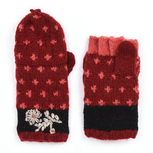 Lost Horizons Women's Lydia Finger Mittens ROUGE