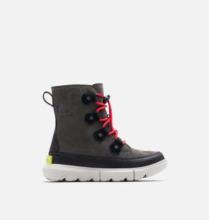 SOREL YOUTH SOREL EXPLORER LACE BOOT JET/BLACK