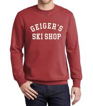 Geiger's X Wild Northland Unisex Ski Shop Crewneck Sweatshirt REDROCK