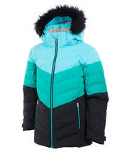 Sunice Girls' Nola Jacket AQUA/TROPICALGREEN/B