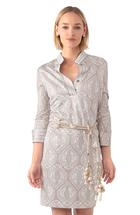 Gretchen Scott Jersey Mandarin Dress - Indian Summer INDIANSUMMER/TAN